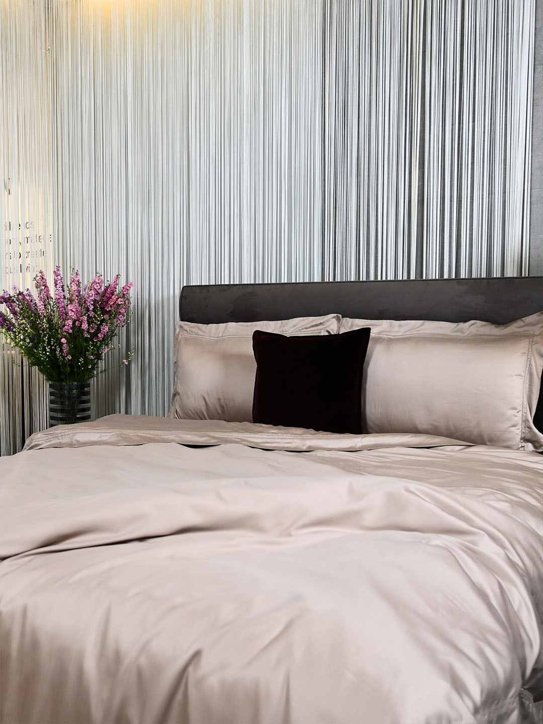 ERBA Palma Brown Double King Duvet Cover