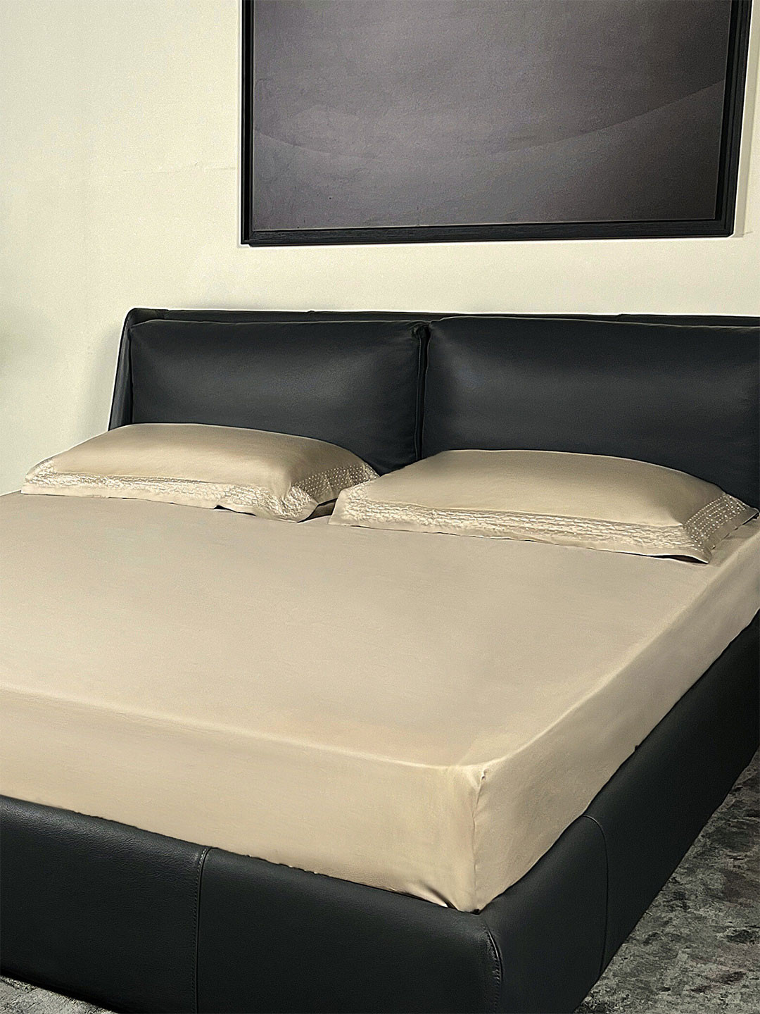 ERBA Genoa Brown 2 Pieces Pure Silk Rectangle Pillow Covers