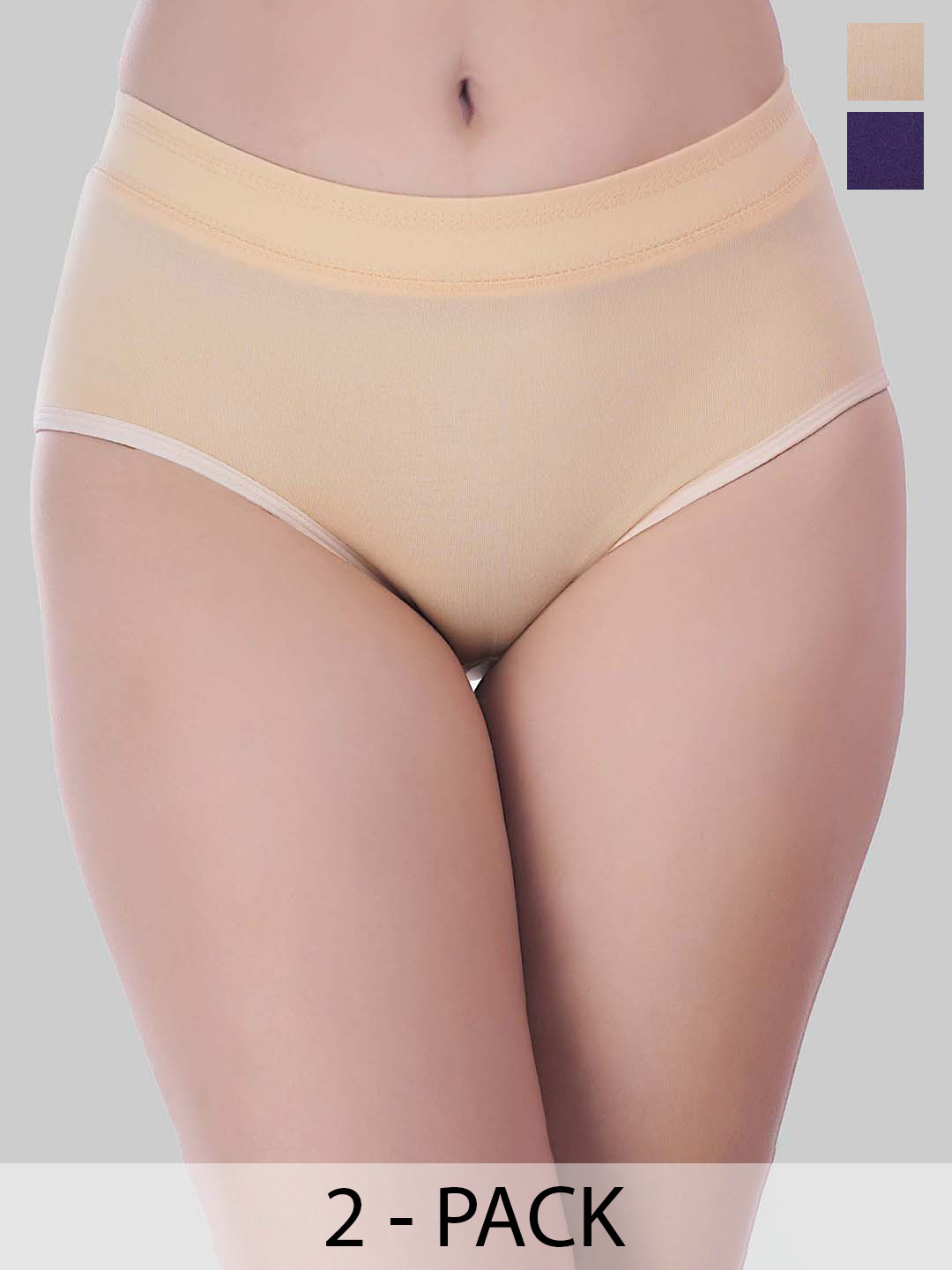 YOU FOREVER Pack Of 2 High-Rise Hipster Briefs