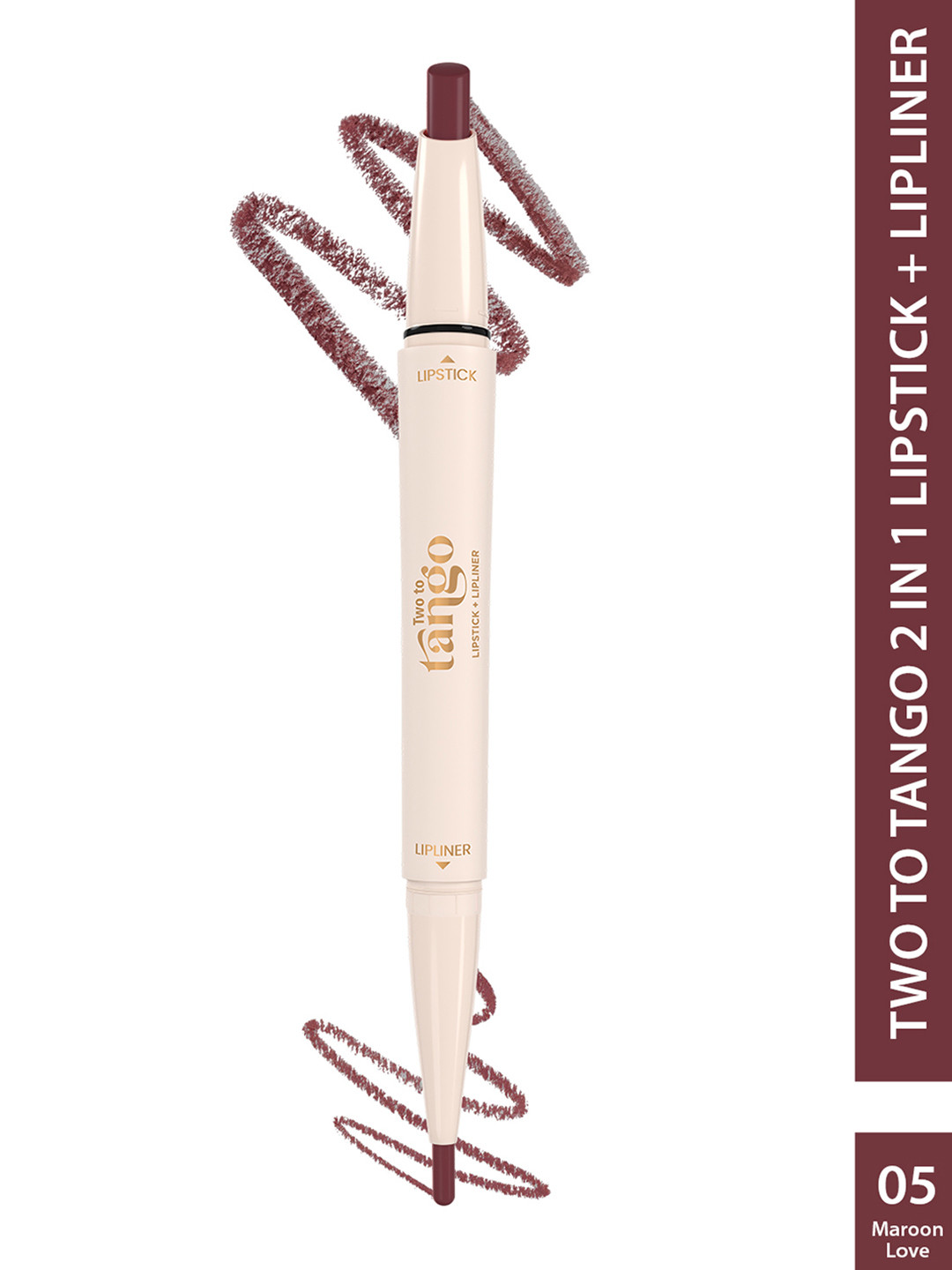 GLAM21 Two To Tango Lip Liner + Lipstick Duo -0.65 g - Maroon Love 05