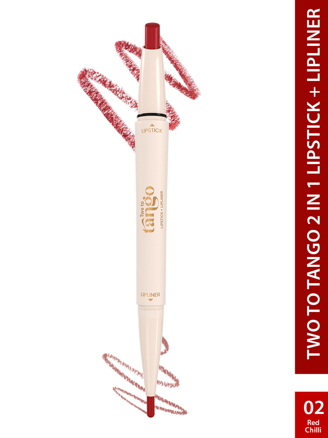 GLAM21 Two To Tango Lip Liner & Lipstick Duo -0.65 g - Red Chilli 02