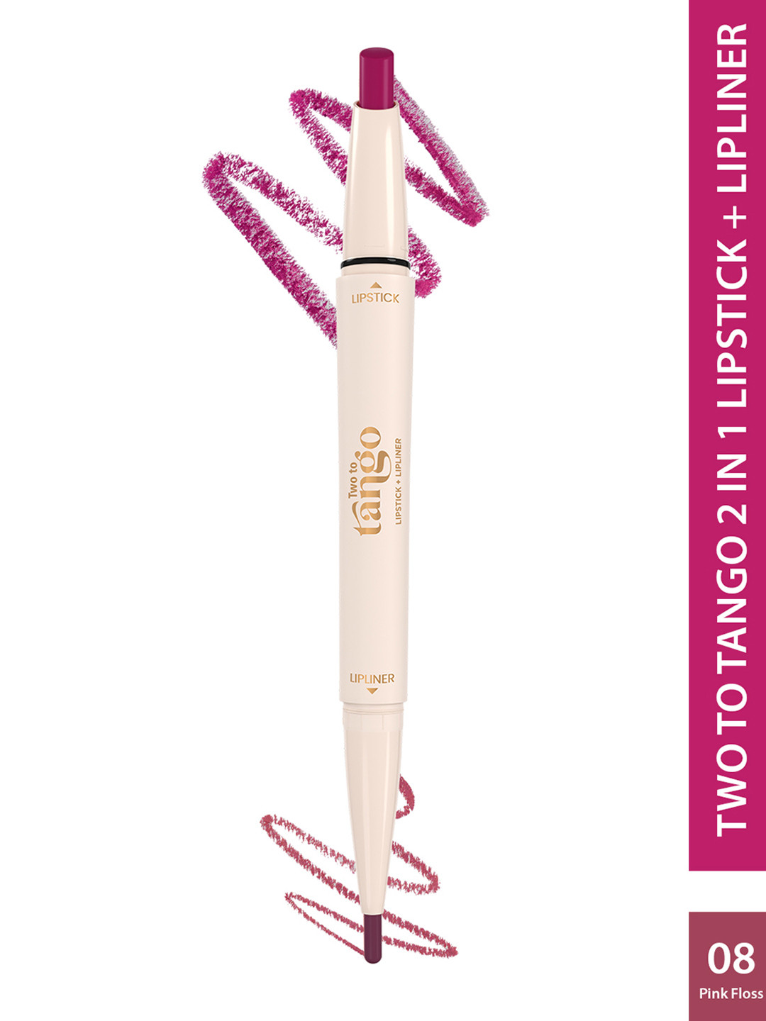 GLAM21 Two To Tango Lip Liner + Lipstick Duo -0.65 g - Pink Floss 08