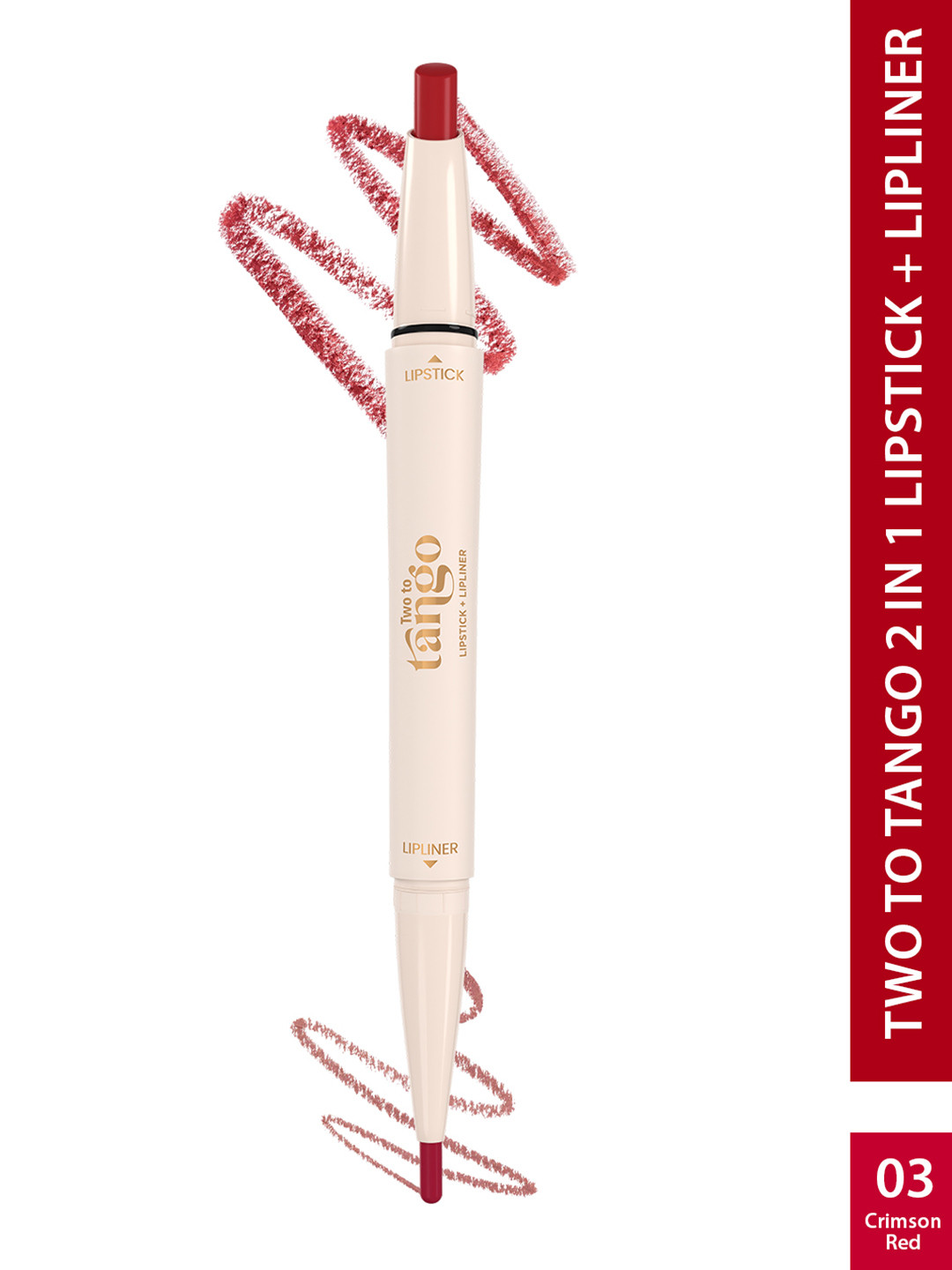 GLAM21 Two To Tango Lip Liner & Lipstick Duo -0.65 g - Crimson Red 03