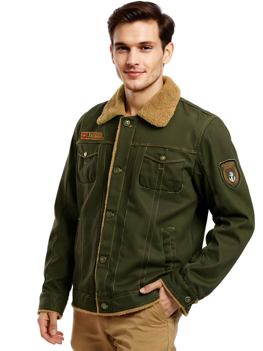 StyleCast x Revolte Cotton Full Sleeves Spread Collar Insulator Outdoor Tailored Jacket