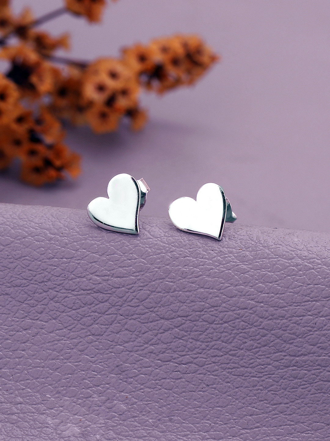 925 Sterling Silver Hearts Earring