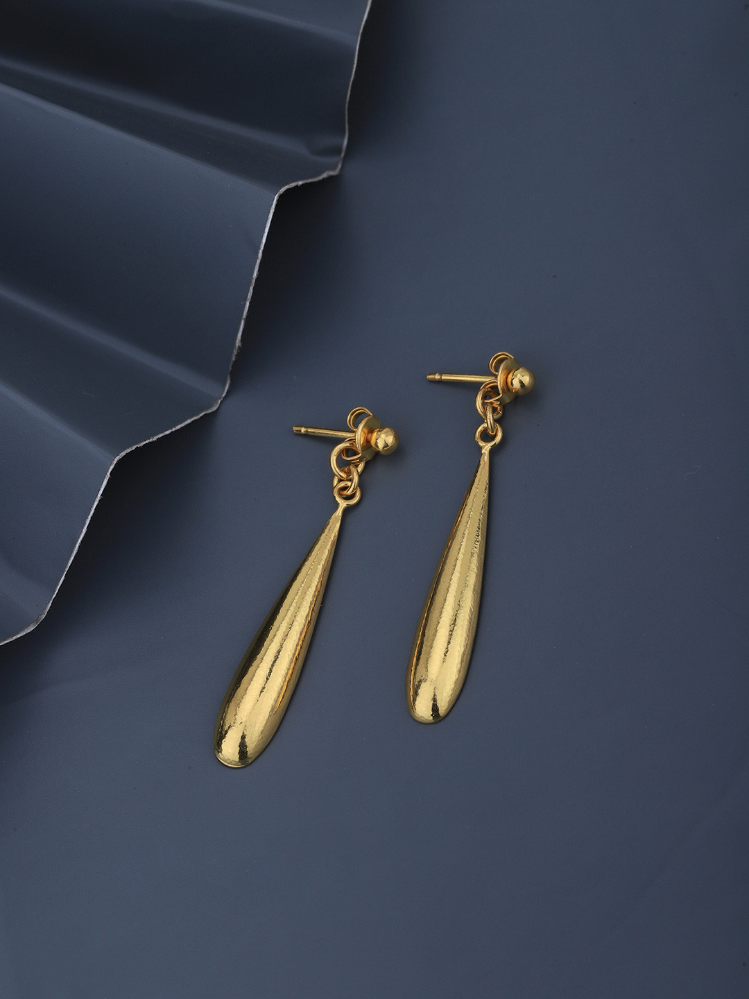 Carlton London 18KT Gold-Plated Teardrop Shaped Drop Earrings