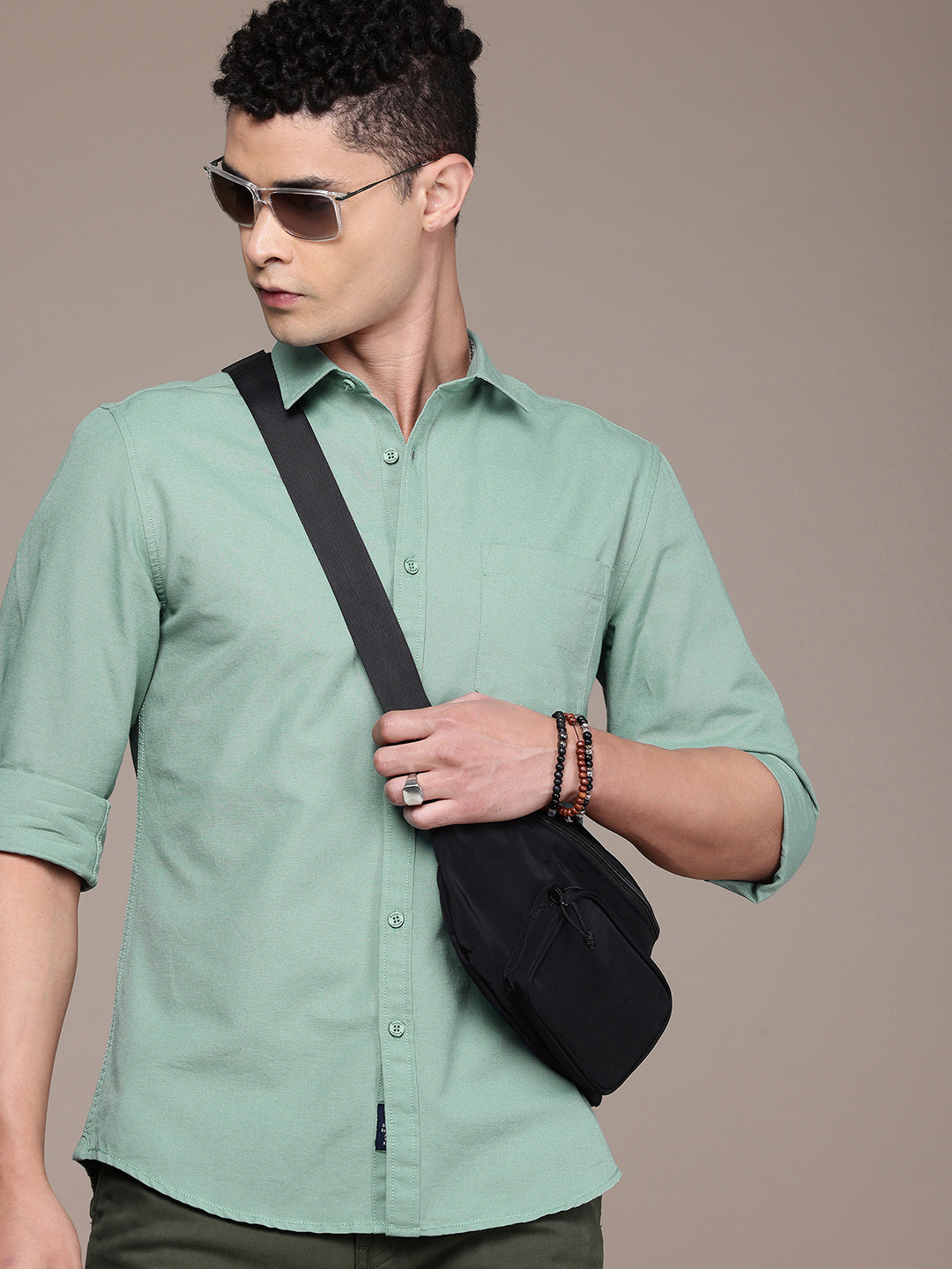 Roadster Men Premium Linen Cotton Casual Shirt