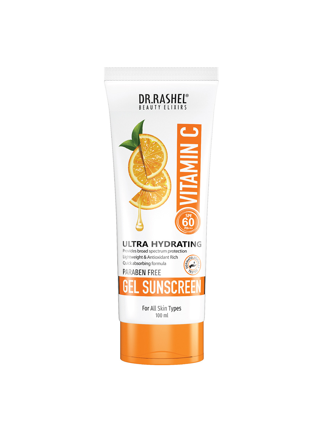 DR.RASHEL Ultra Hydrating Vitamin C SPF 60 PA+++ Gel Sunscreen 100 ml