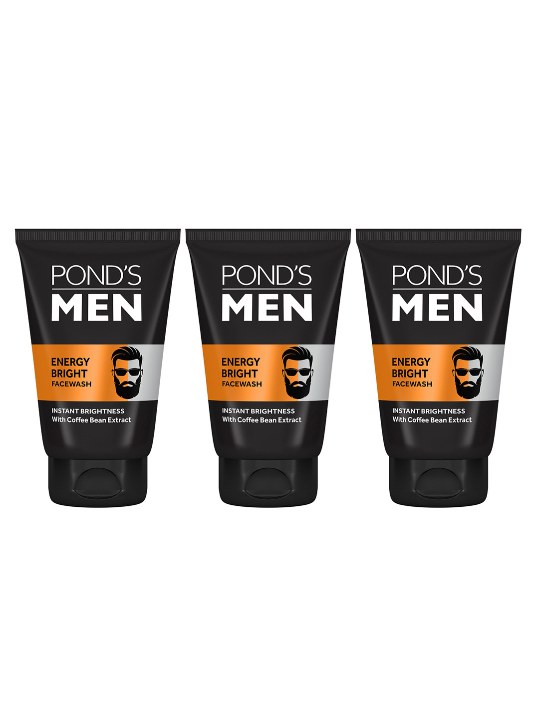 Ponds Men Set of 3 Energy Charge Face Wash - 100 g each