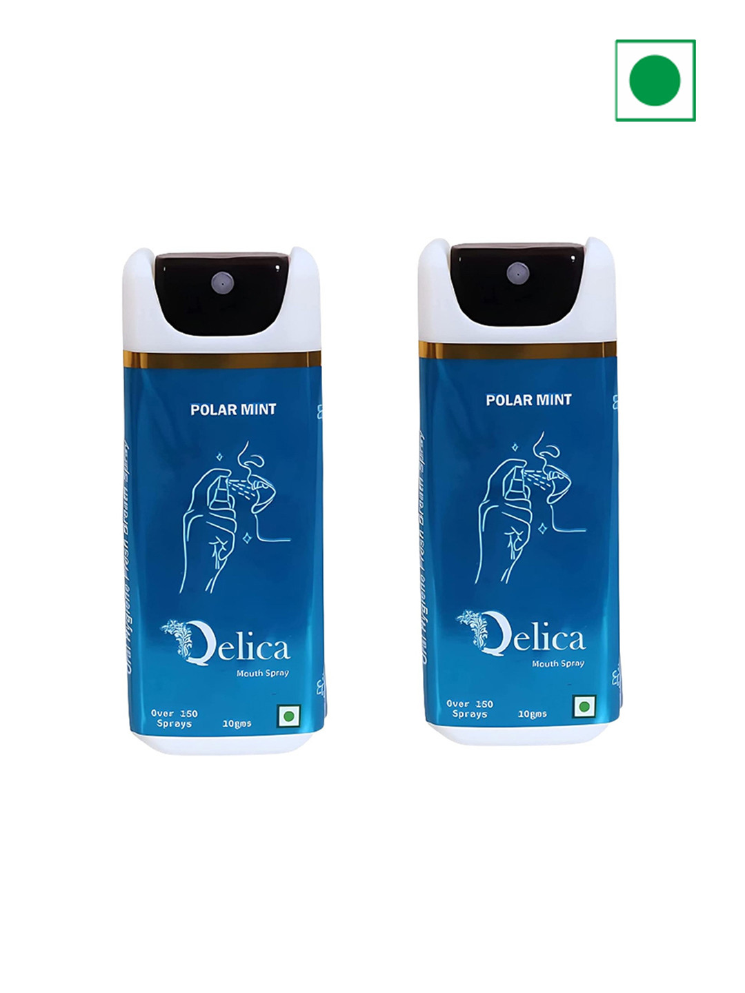 Qelica Instant Mouth Freshener Kissing Spray Polar Mint Breath Spray-20g