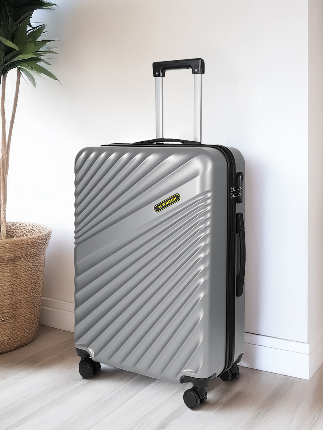 WROGN Maverick 8 Wheel Hard Medium Trolley Suitcase - 24 Inch - 76 L