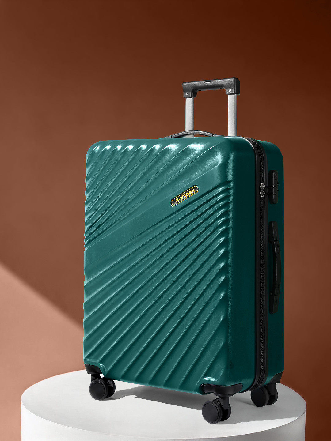 WROGN Maverick 8 Wheel Hard Medium Trolley Suitcase - 24 Inch - 76L