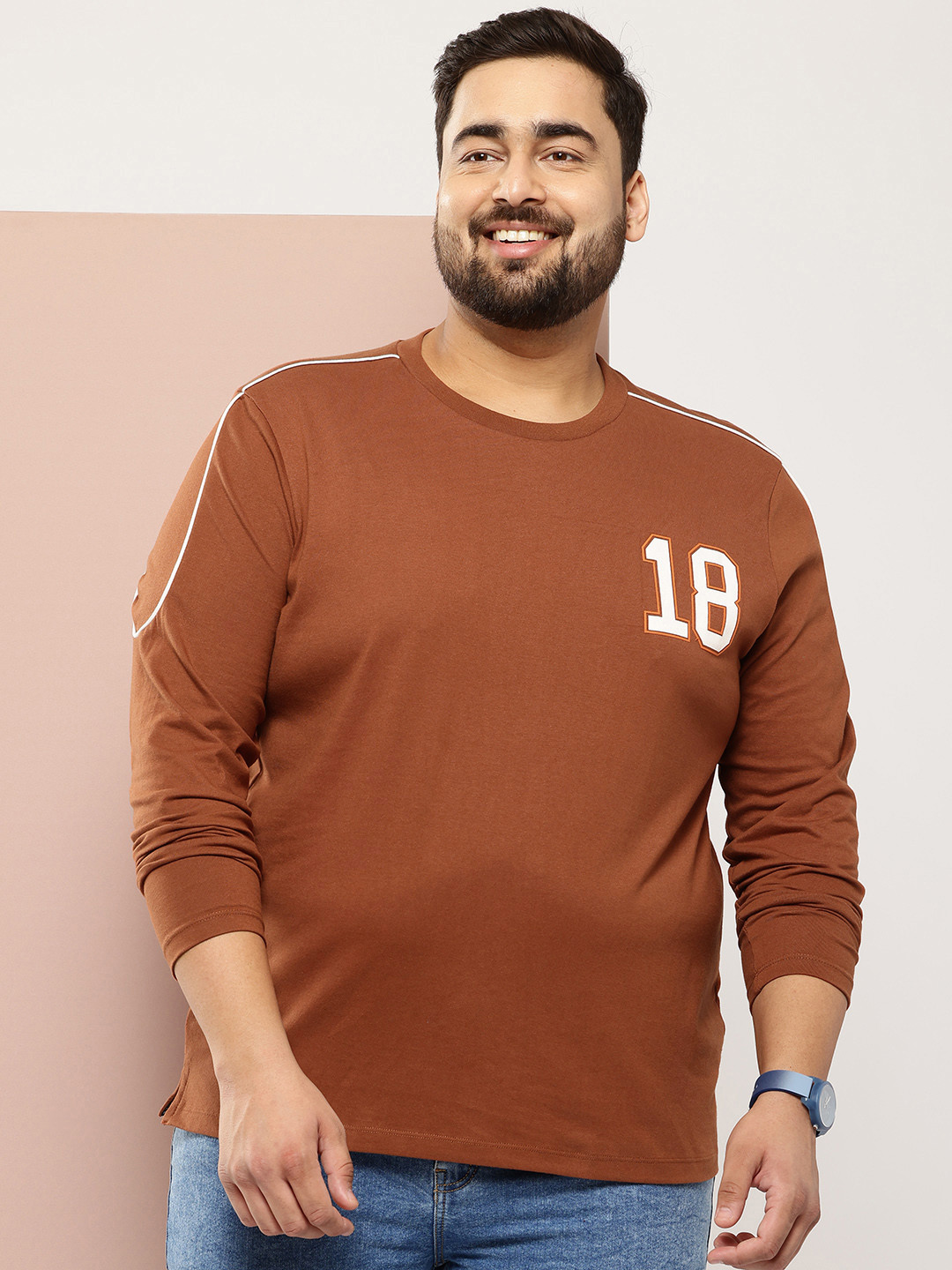 Sztori Men Plus Size Pure Cotton T-shirt