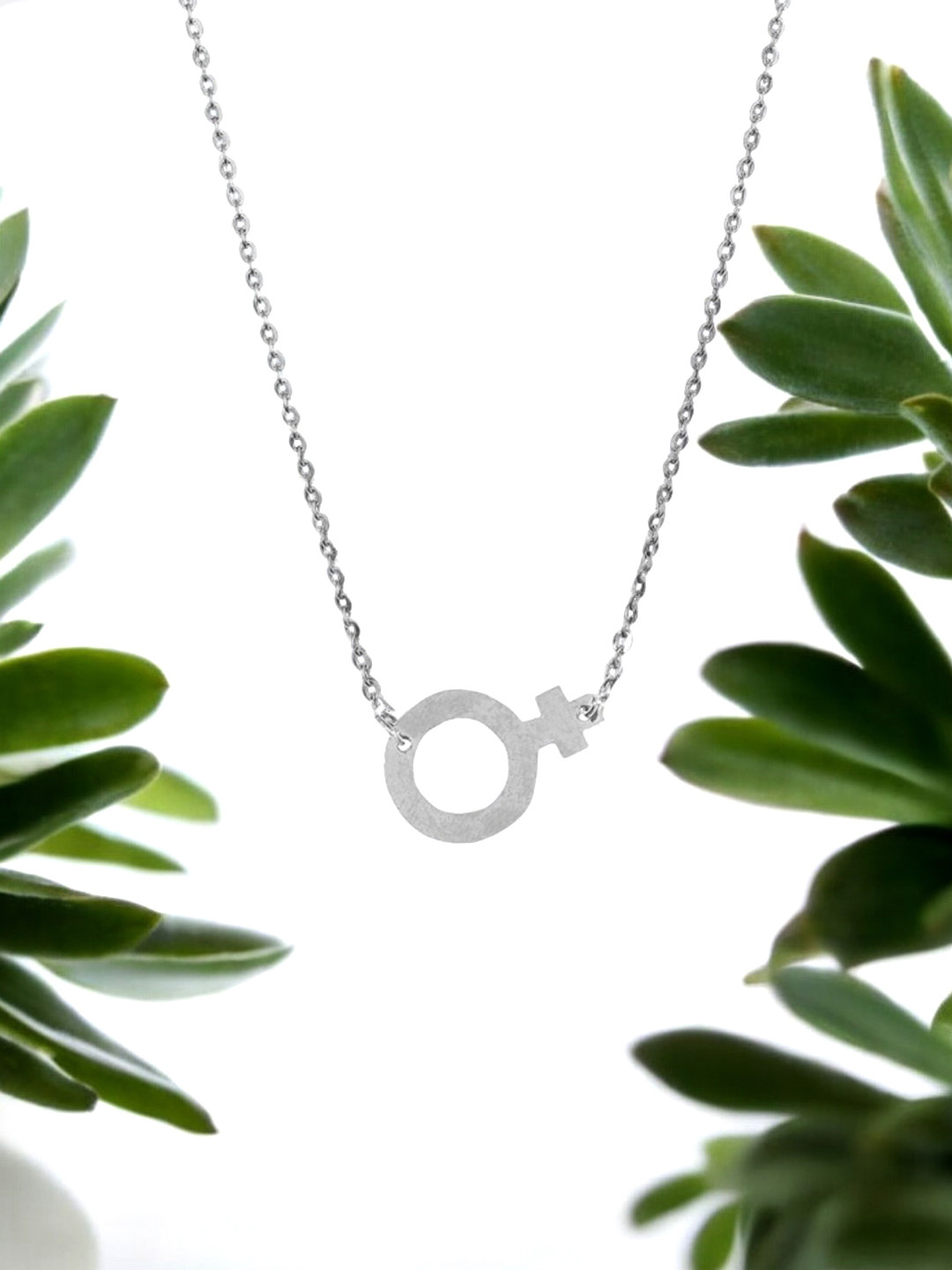 DressBerry Girls 925 Sterling Silver Geometric Pendant with Chain