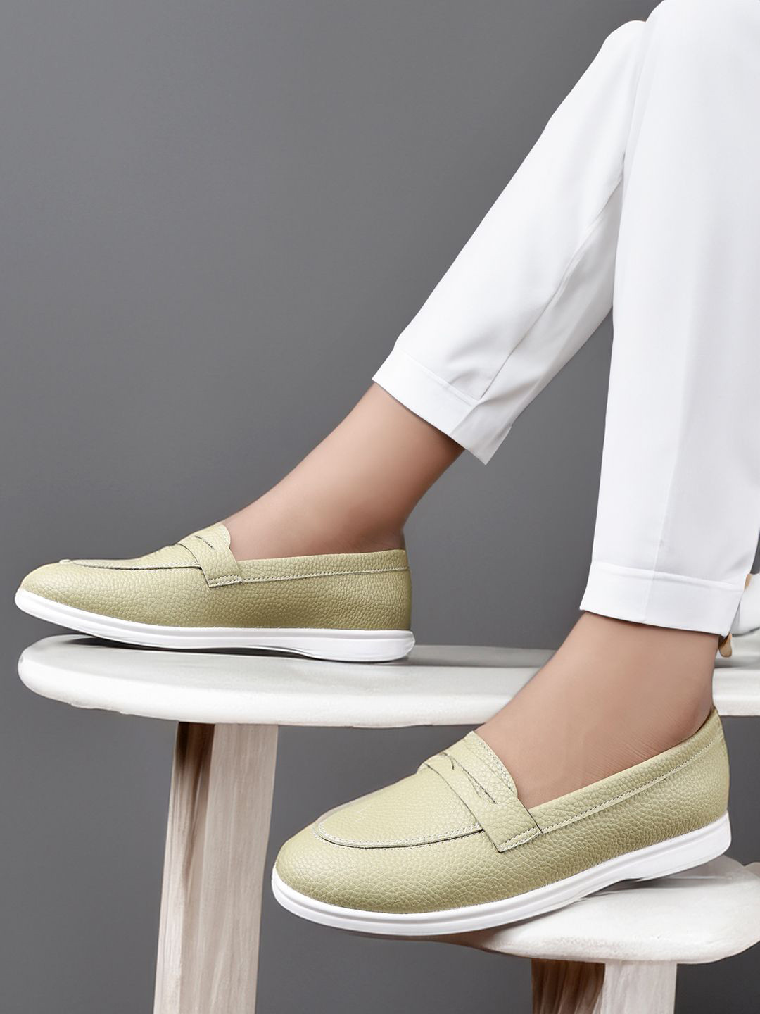 Bxxy Women Slip-On PU Loafers