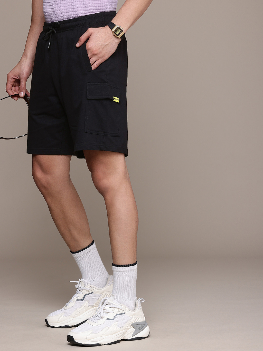 FCUK Men Outdoor Pure Cotton Cargo Shorts