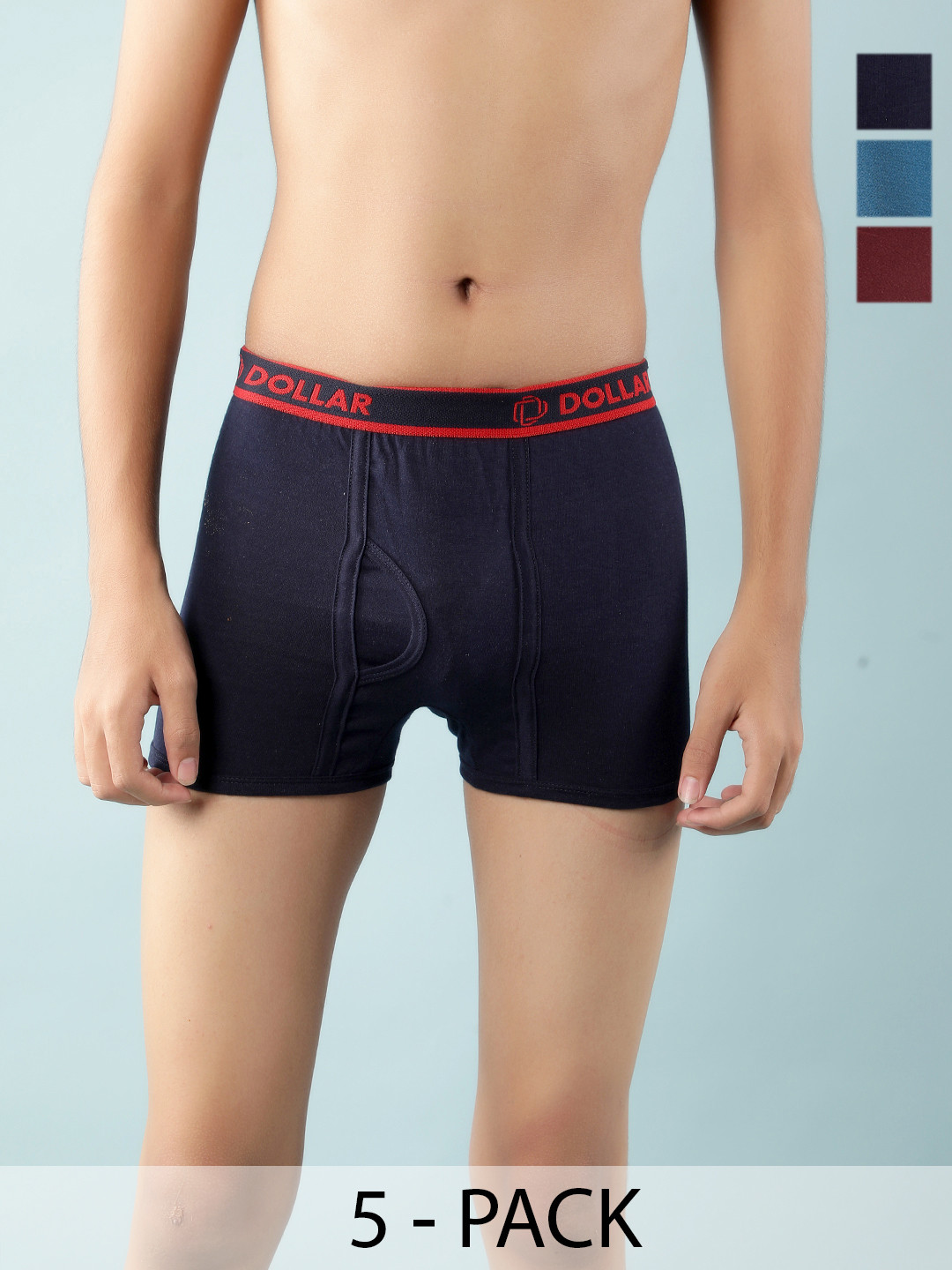 Dollar Boys Pack Of 5 Assorted Trunks MLHTR-06-K-AST2-PO5
