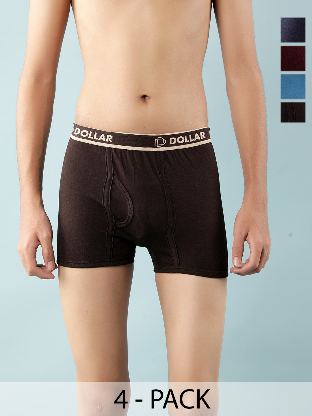 Dollar Boys Pack Of 4 Assorted Trunks MLHTR-06-K-AST2-PO4