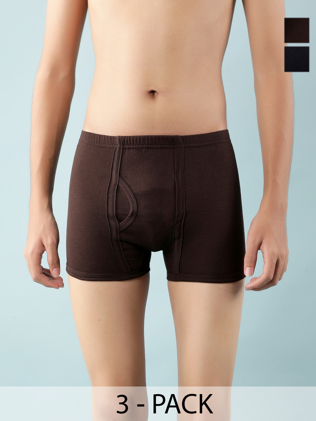 Dollar Boys Pack Of 3 Cotton Assorted Trunk MLHTR-05-K-AST5-PO3