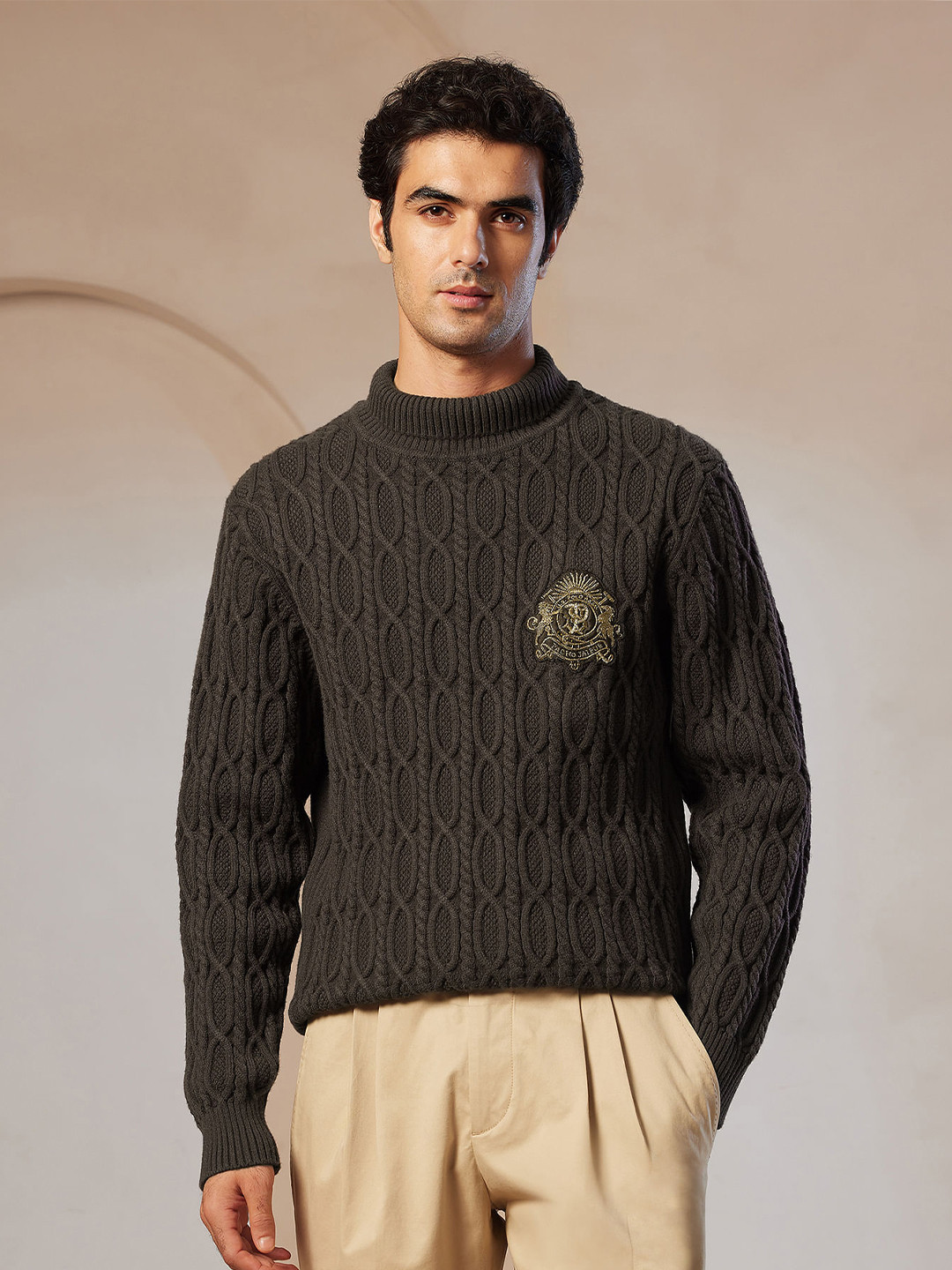U.S. Polo Assn. Pacho X Men Cable Knit Long Sleeves Pullover