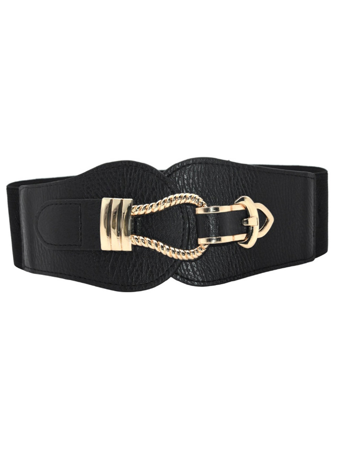 Fabme Women Tang Closure Textured Belt