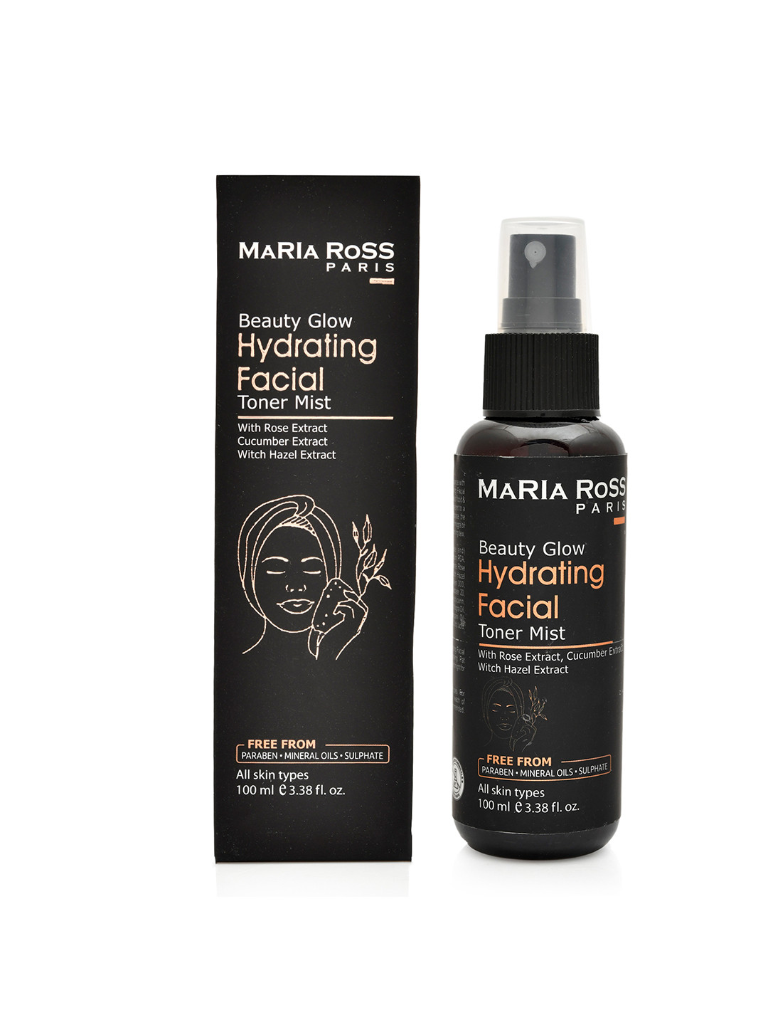 MARIA ROSS PARIS Beauty Glow Hydrating Facial Toner Mist - 100ml