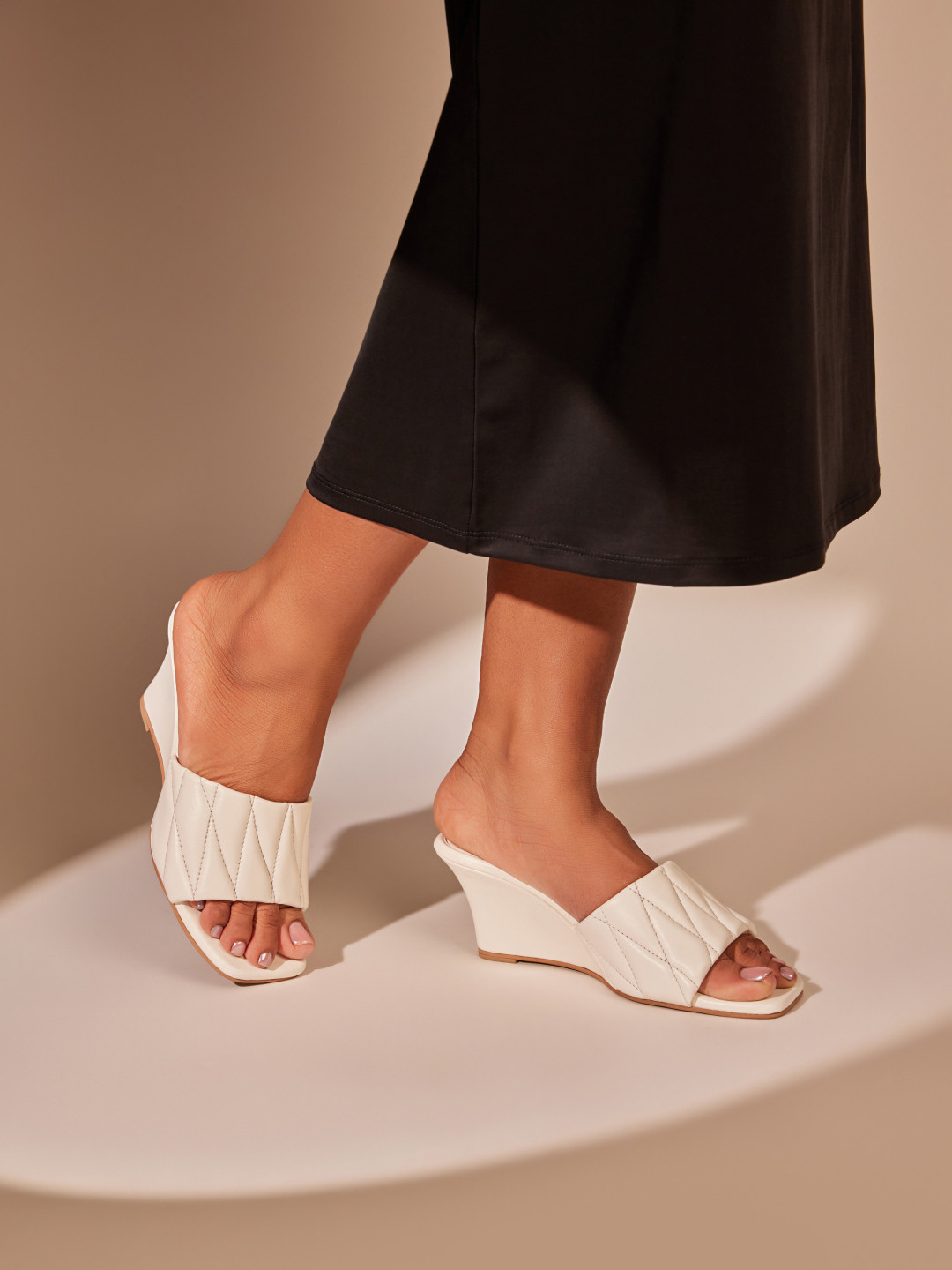 CAI Women Quilted Wedges