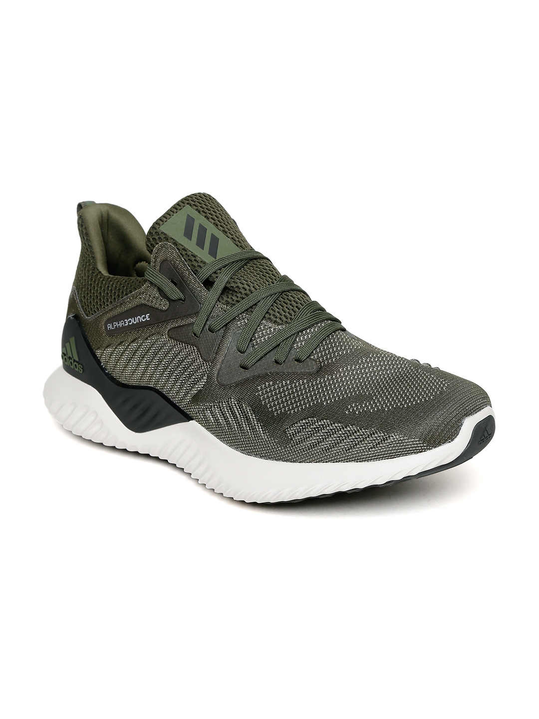 Buy ADIDAS Men Olive Green ALPHABOUNCE 