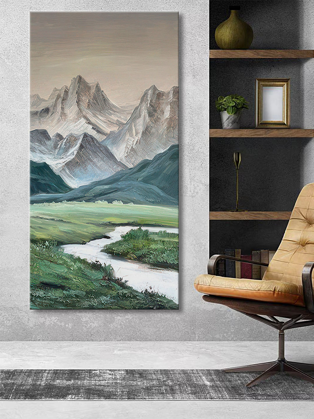 999Store Natural Scenery Canvas Wall Rectangle Paintings Wall Art - 48 x 24 In