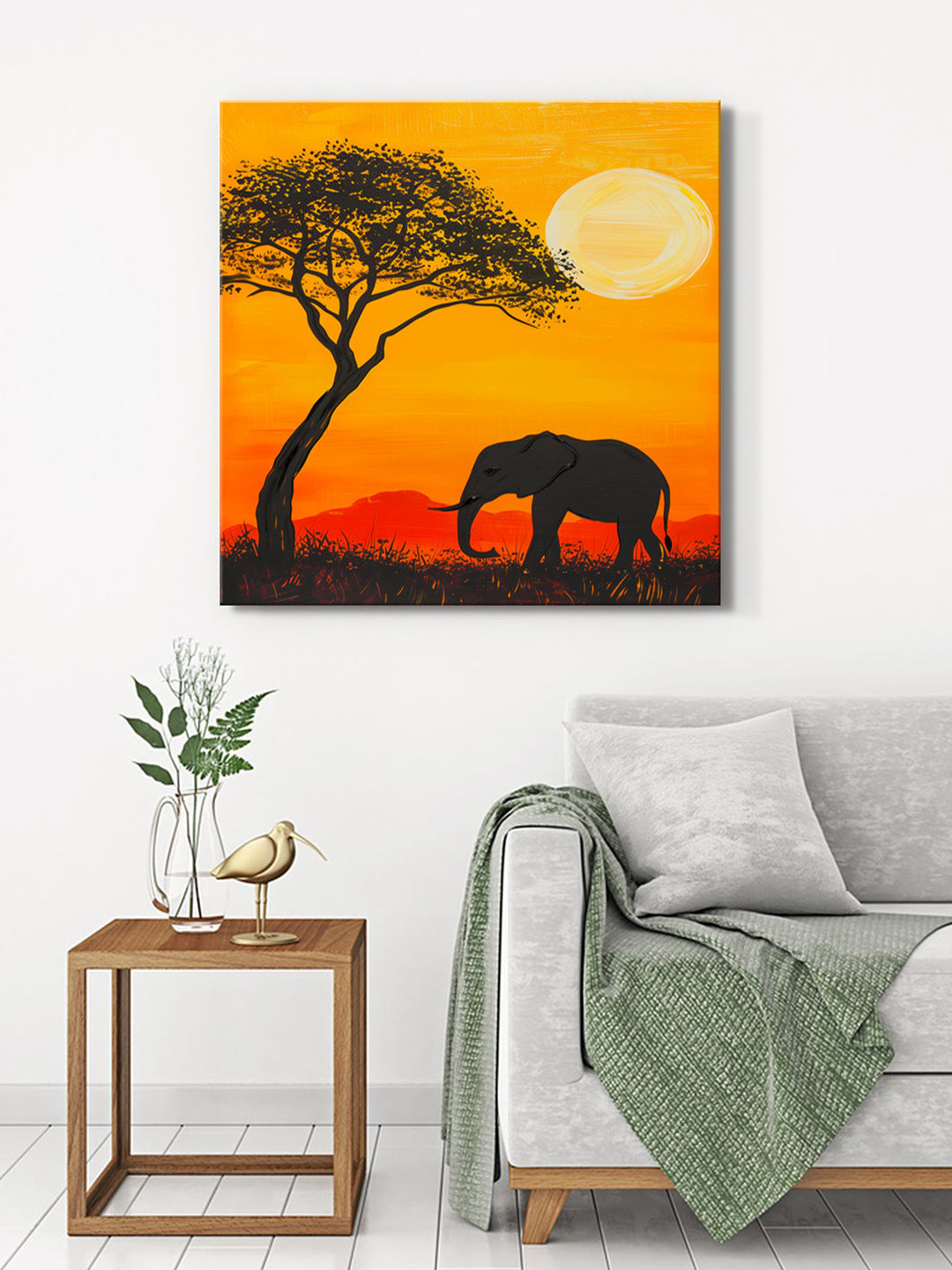 999Store Sunset Canvas Wall Square Paintings Wall Art -36 x 36In