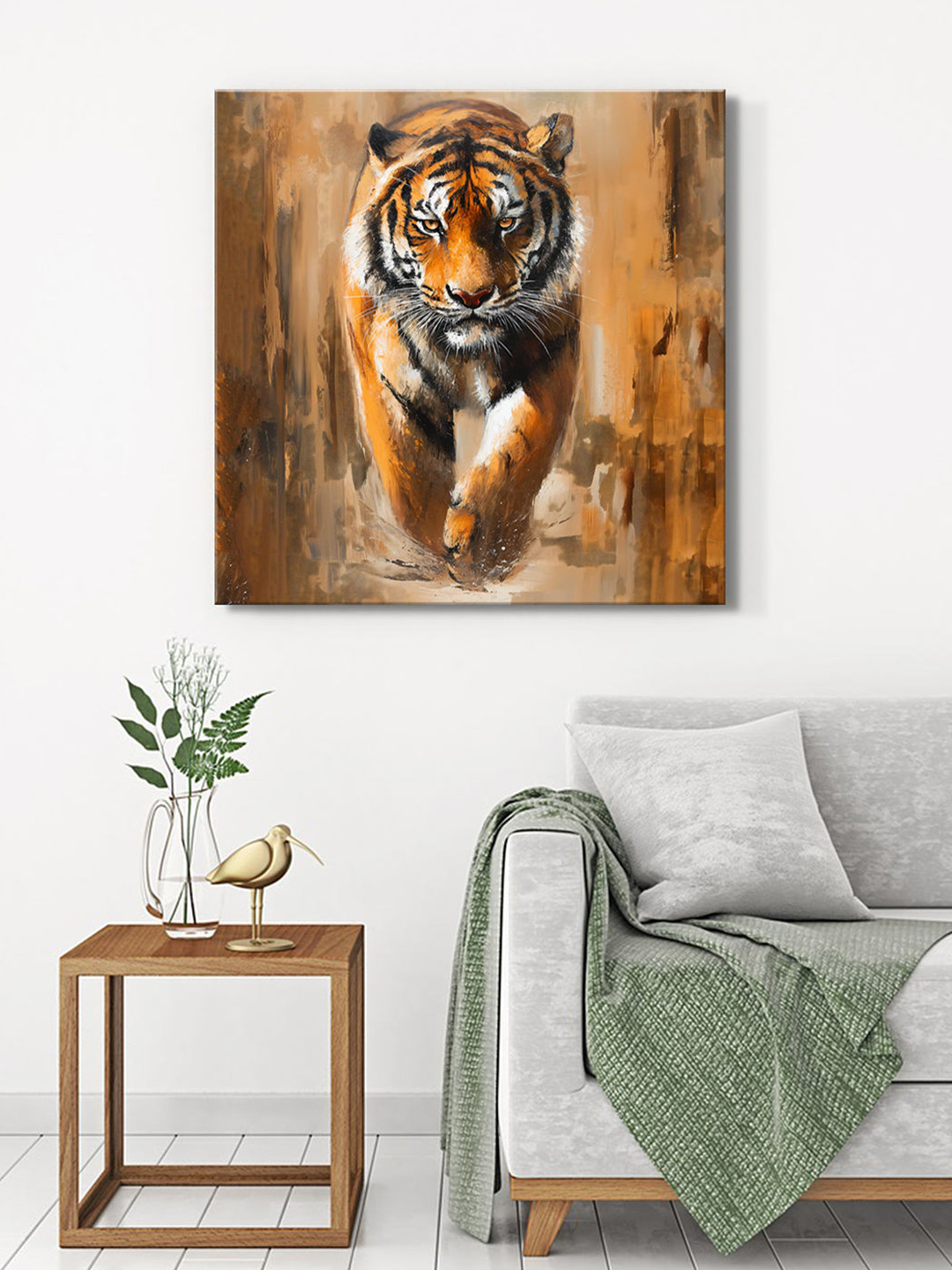999Store Tiger Canvas Wall Square Paintings Wall Art - 36 x 36 In