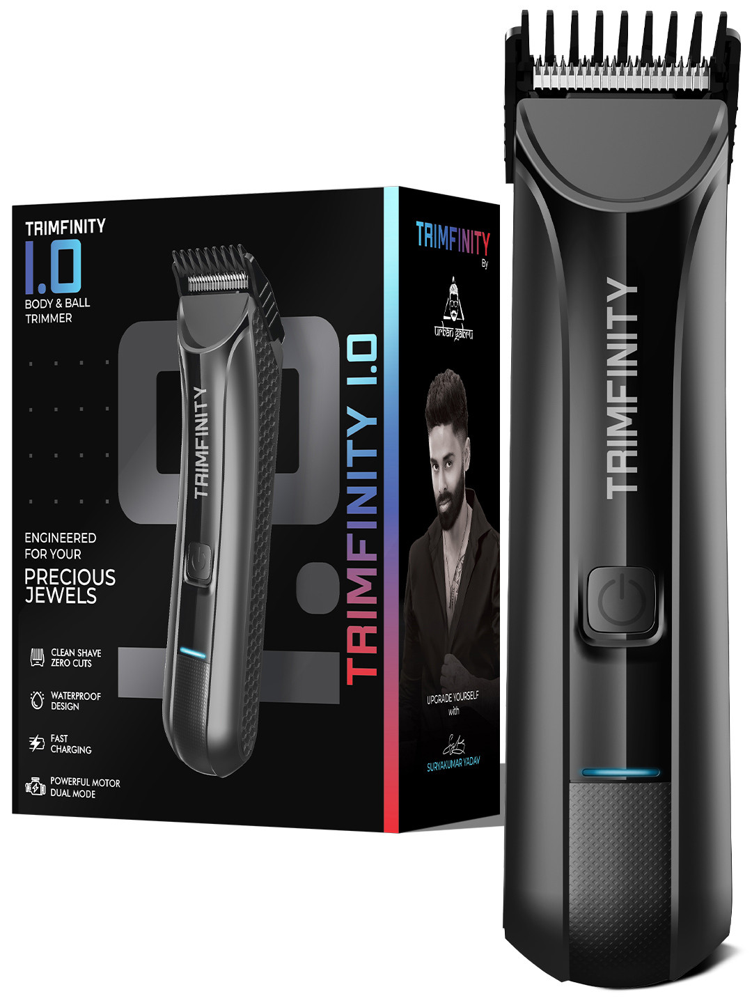 URBANGABRU Trimfinity 1.0 Waterproof Cordless Body Trimmer