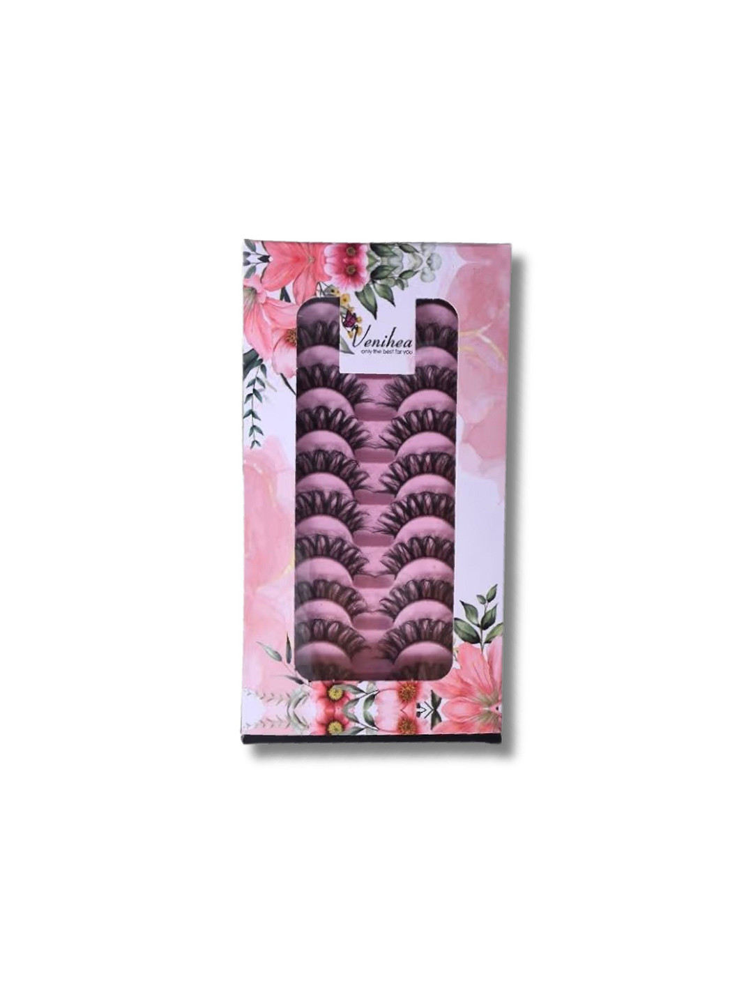 Venihea Set of 10 WeddingWink 3D Natural Look False Eyelashes - Black