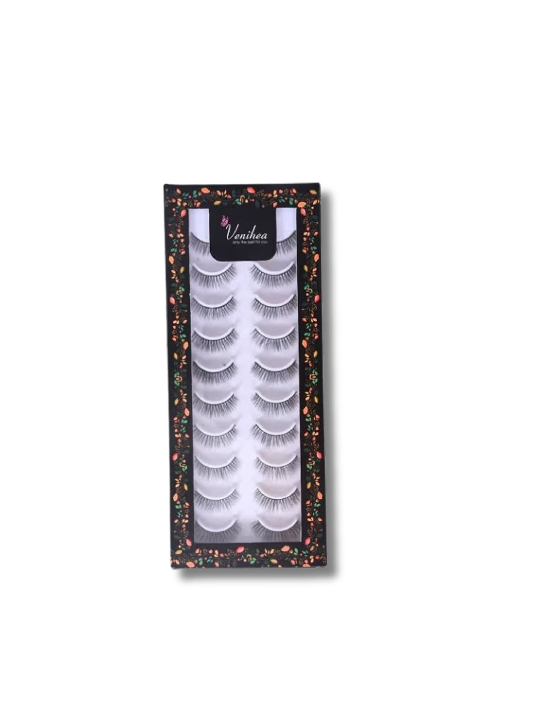 Venihea Set of 10 BolloywoodBlink 3D Natural False Eyelashes - Black