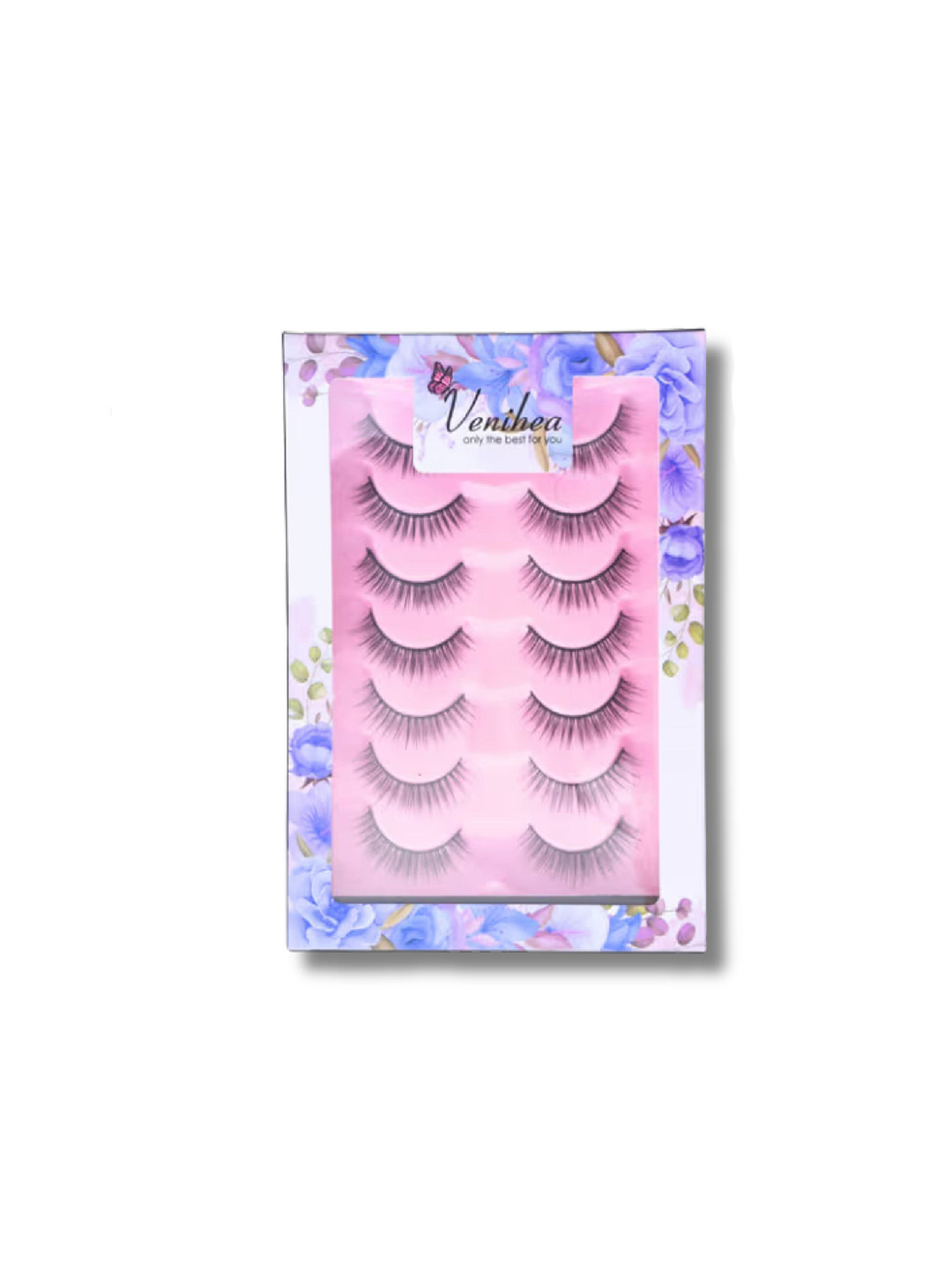 Venihea Set of 7 DazzlingLash 3D Natural False Eyelashes - Black