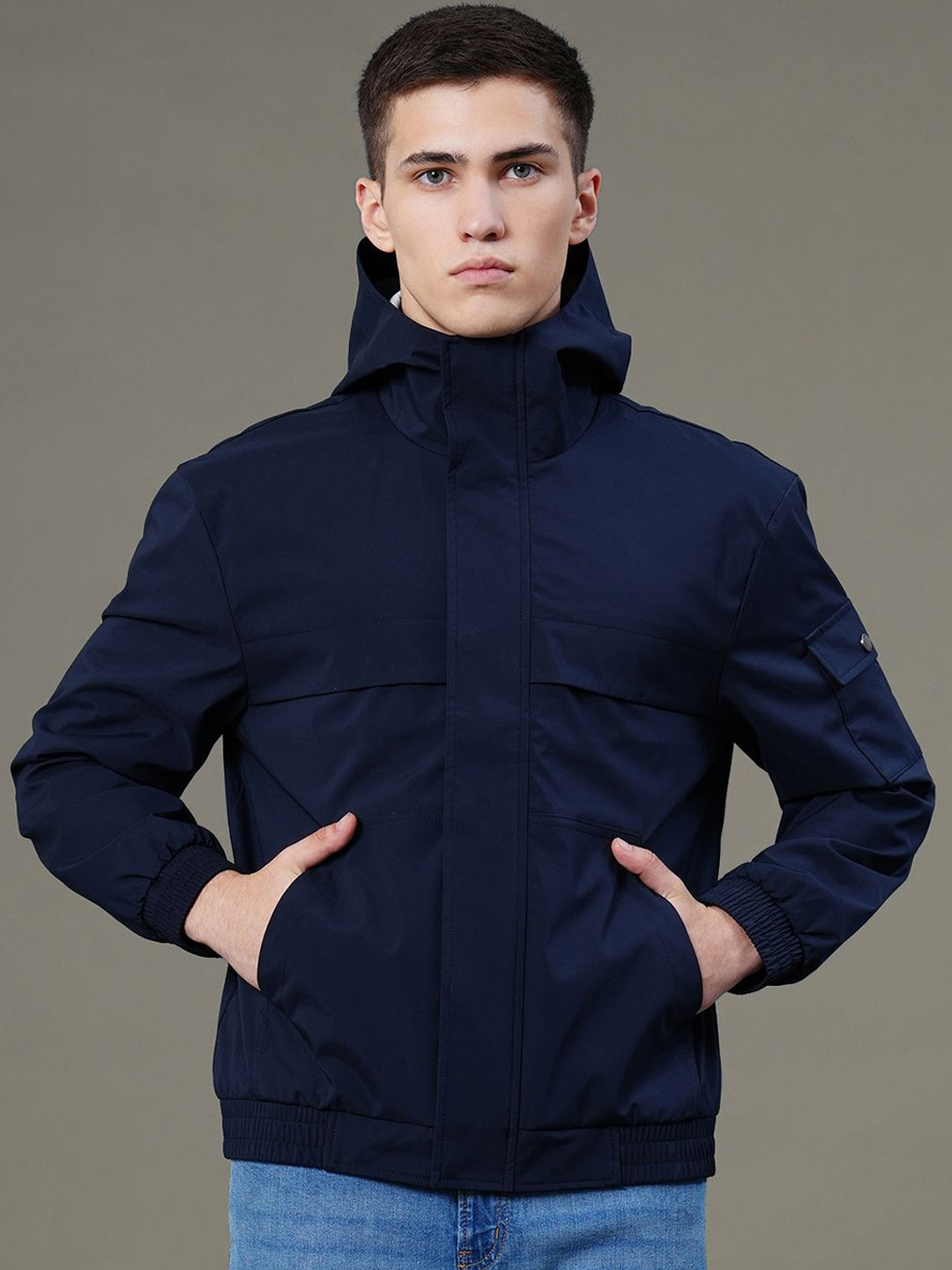 Red Tape Men Solid Casual Jacket