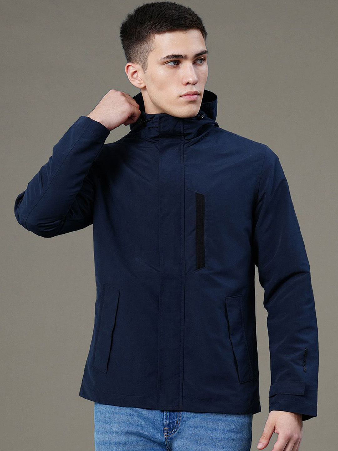 Hooded Jacket Redtape Jacket Mens Casual Jacket Red Tape