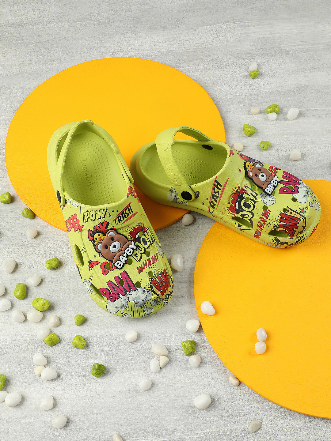 LIBERTY ALEX 10E Kids Colourblocked Printed Clogs