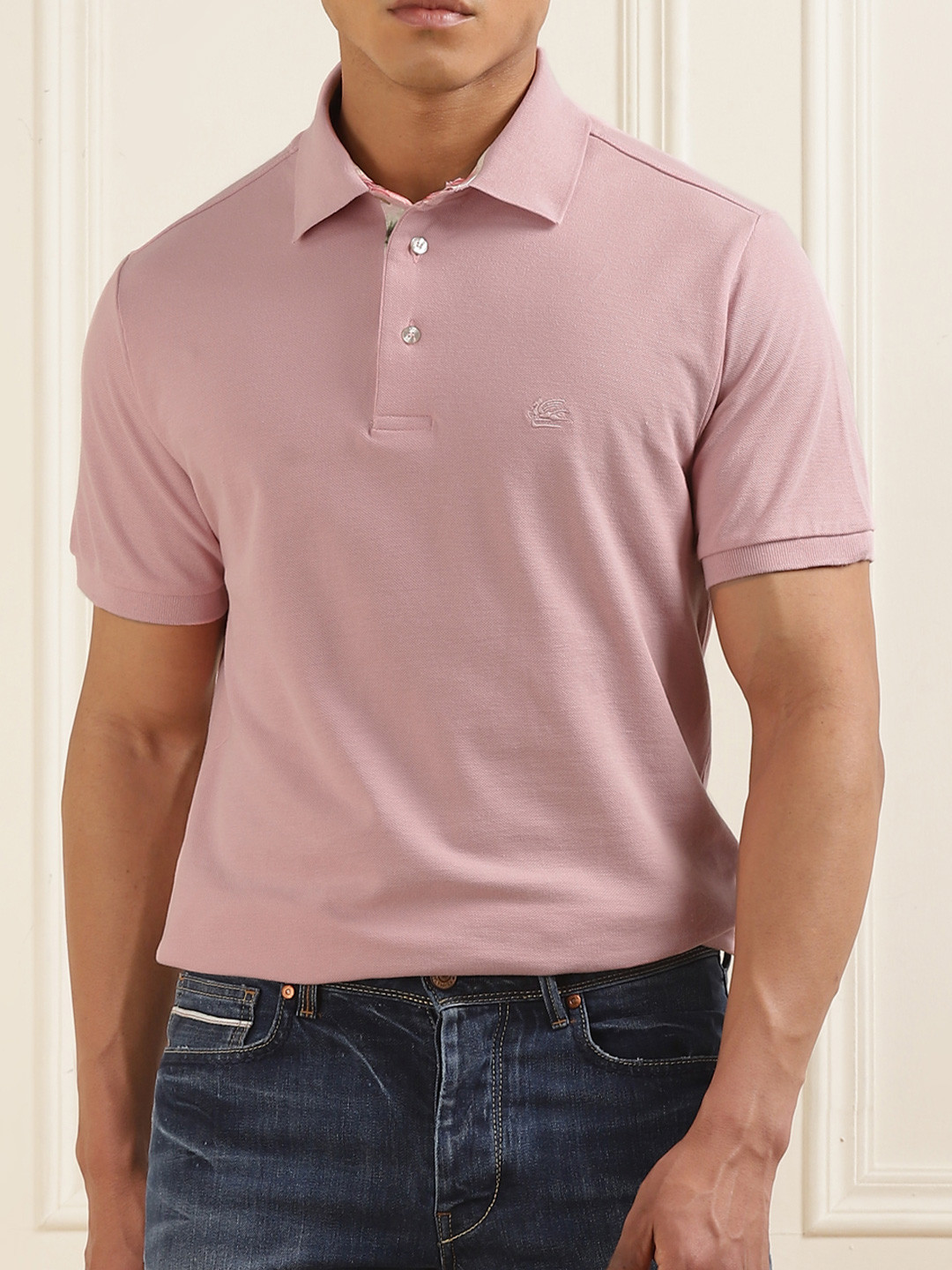 ETRO Men Polo Collar Pockets T-shirt