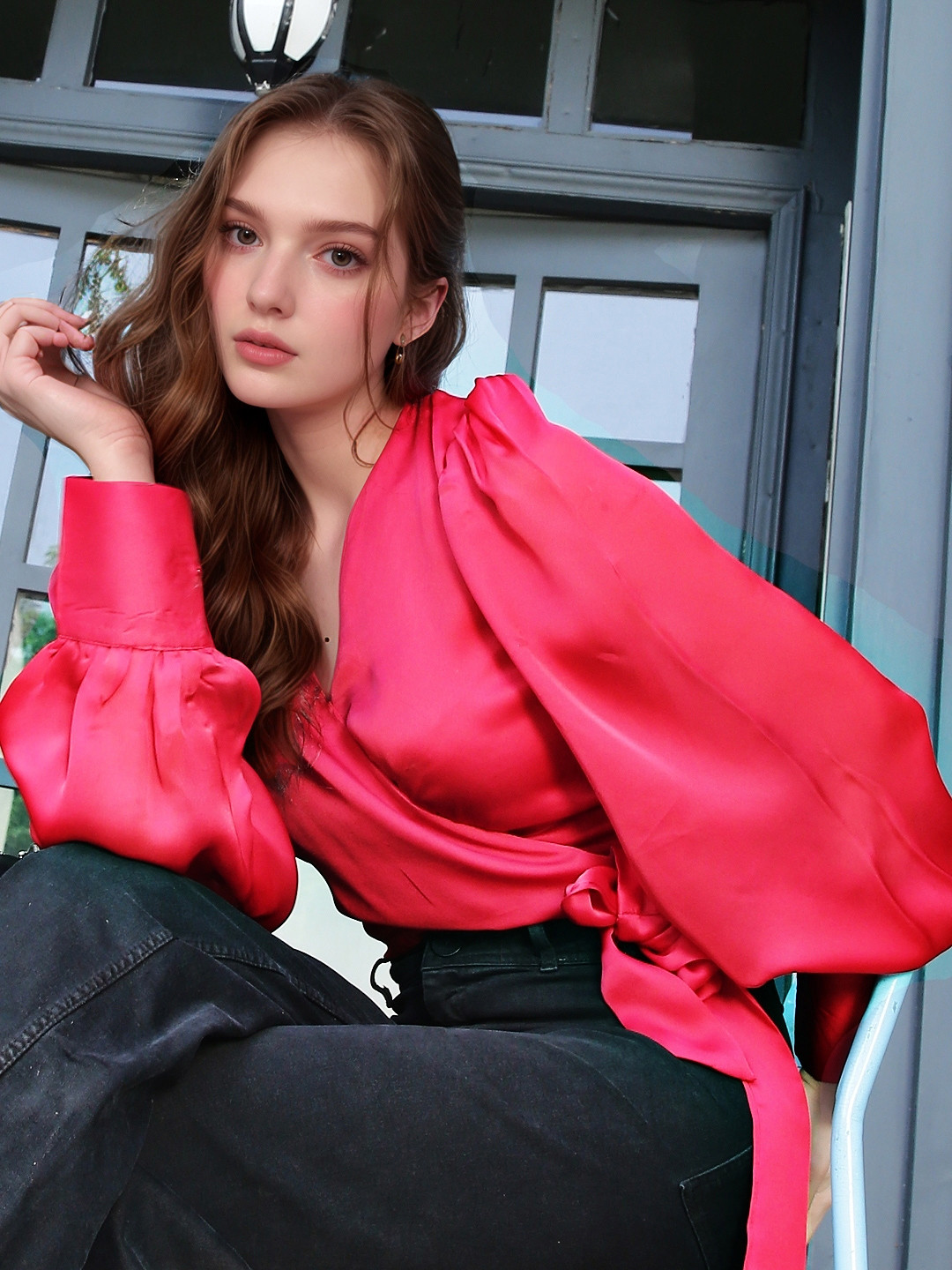 StyleCast X SERA Wrap Crop Top