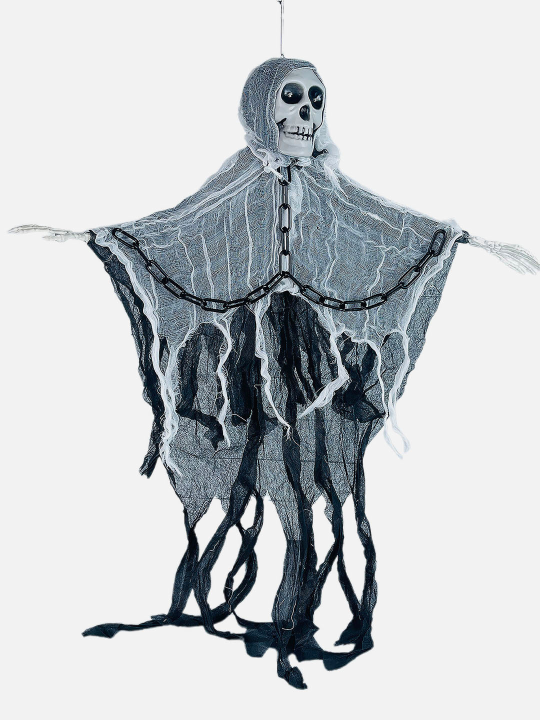 Little Surprise Box LLP Long Hanging Monochrome Flying Ghost Halloween Theme Decor