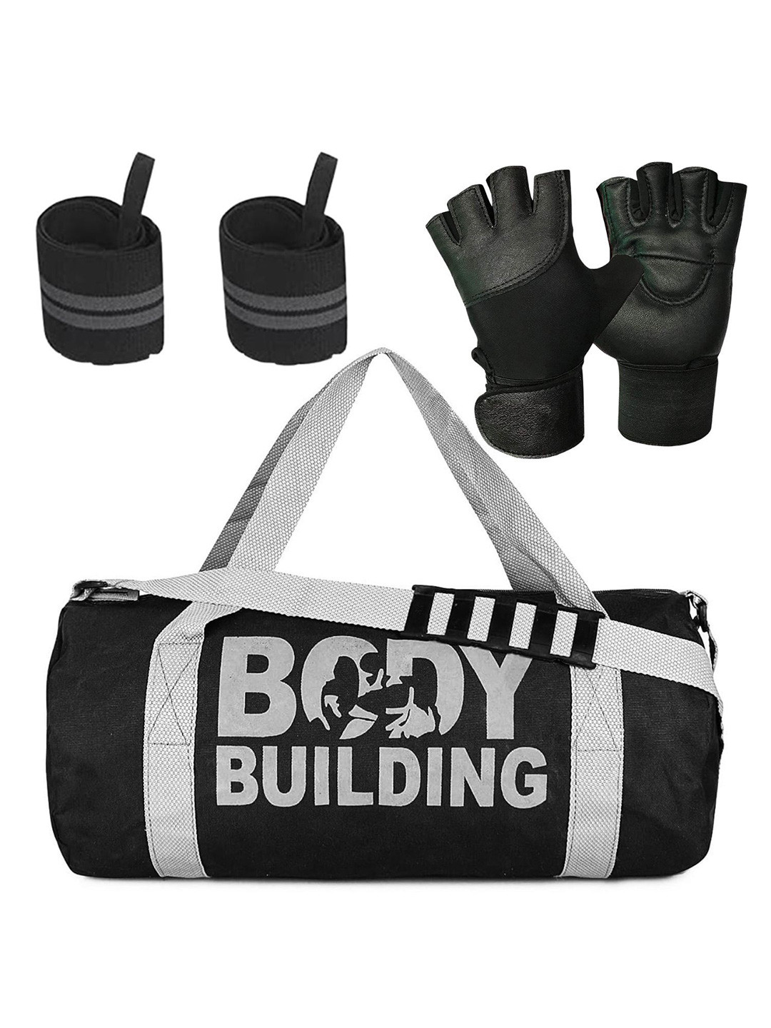 GROUPERS Printed Small Foldable Sports or Gym Duffel Bag With Gloves