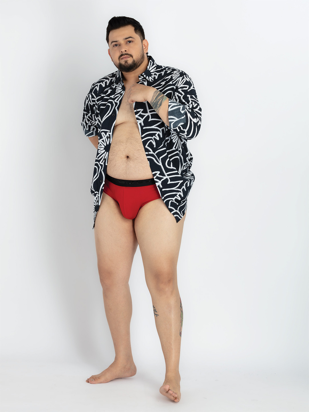 UNSIZED Anti-Microbial Basic Briefs USTK-223-BR004-RED