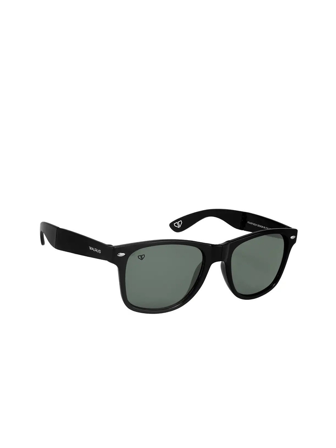 Walrus Men Wayfarer Sunglasses with Polarised and UV Protected Lens WSGM-FLX-020202