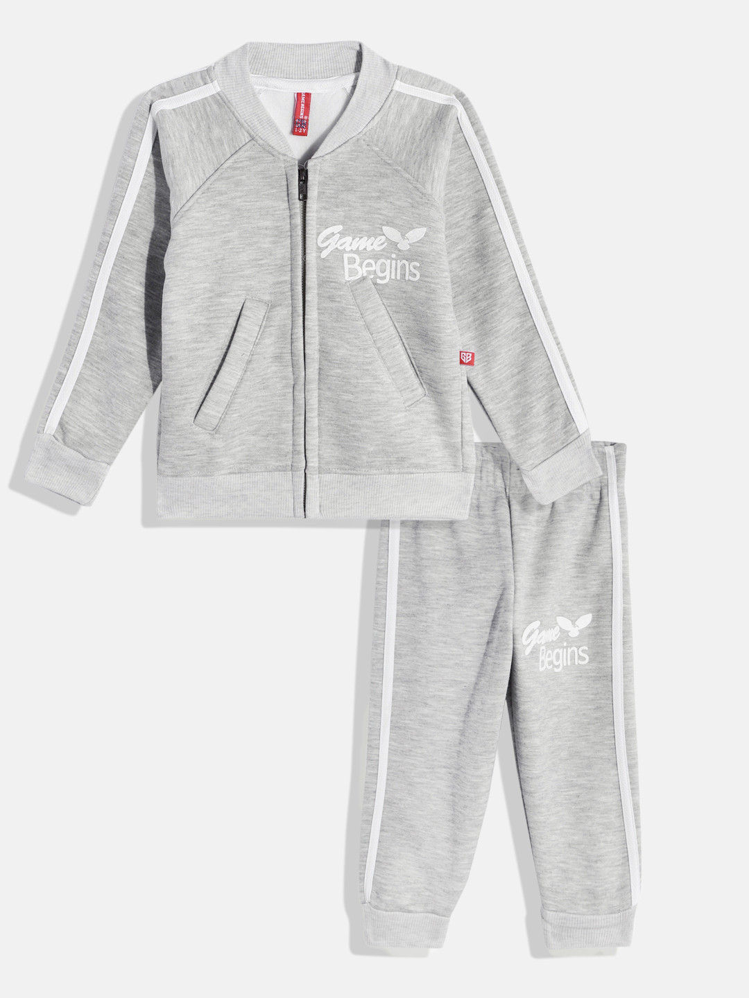 Here&now X Game Begins Girls Zipper Sweatshirt and Joggers Tracksuit