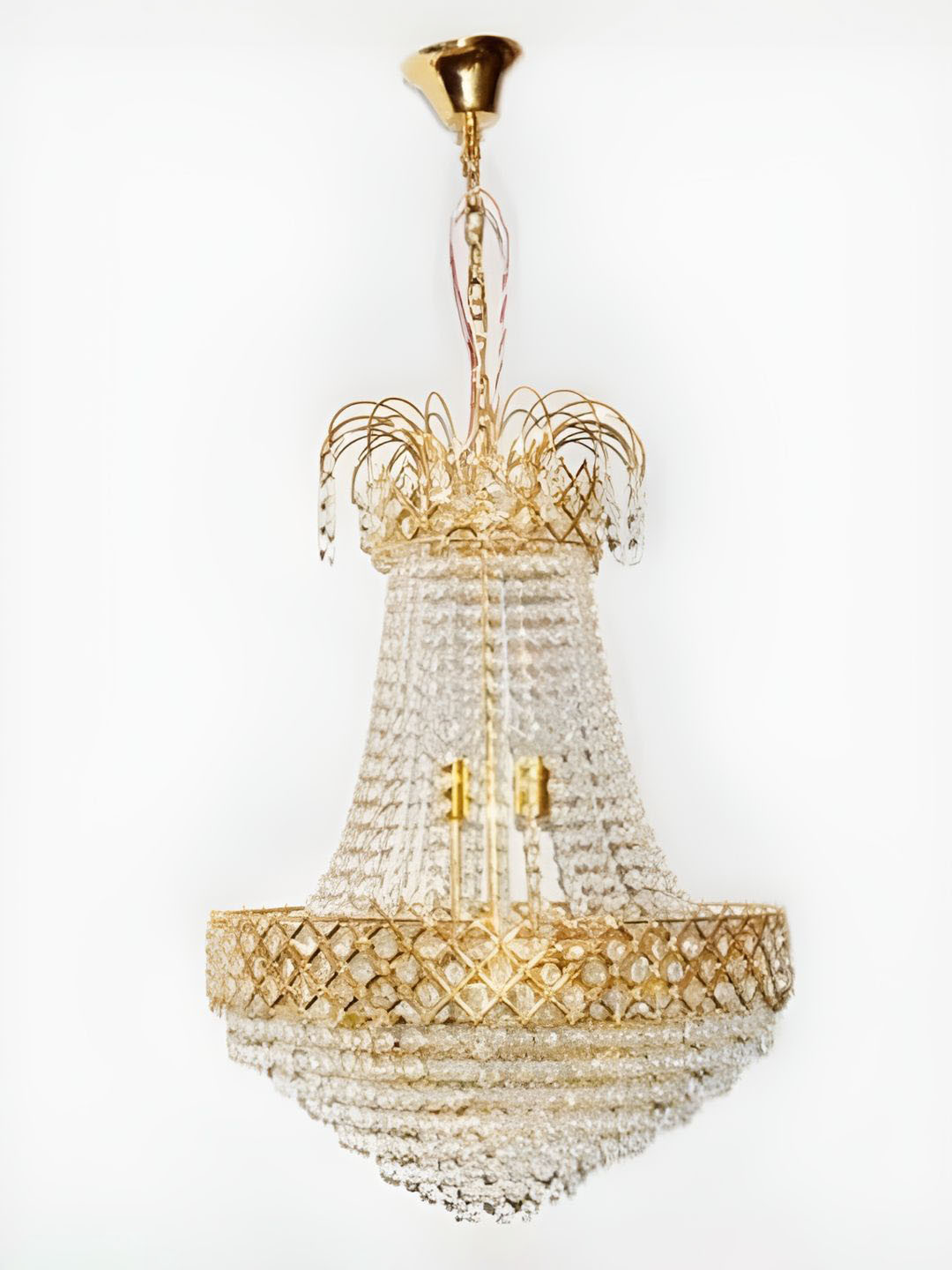 Prmoagen Beige & White Textured Ceiling Lamp