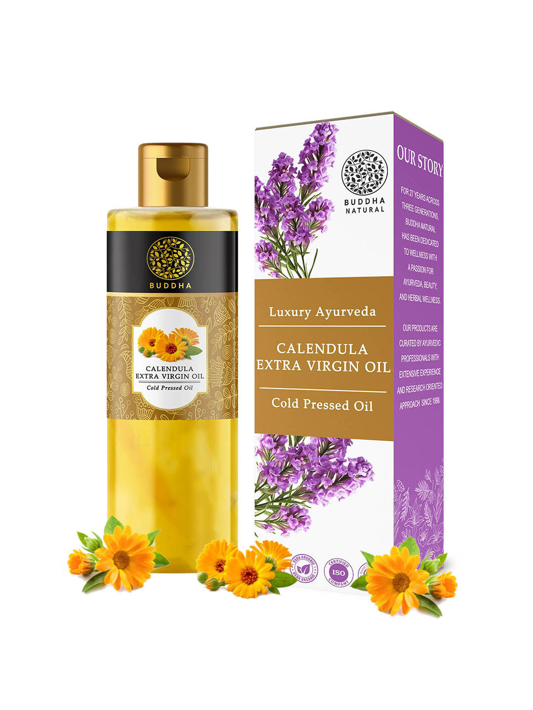 BUDDHA NATURAL Calendula Oil For Skin & Hair-150ml