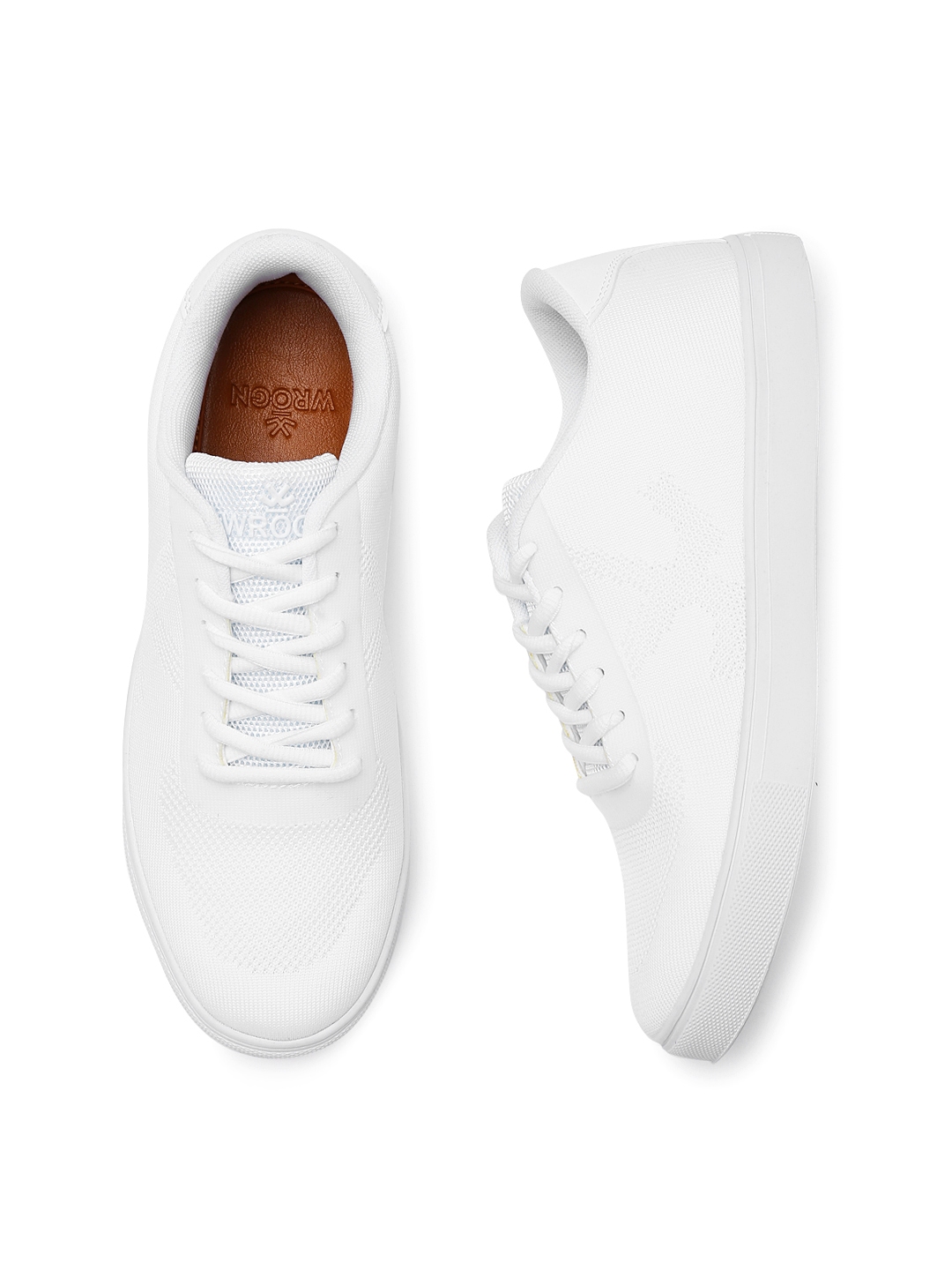 wrogn white shoes