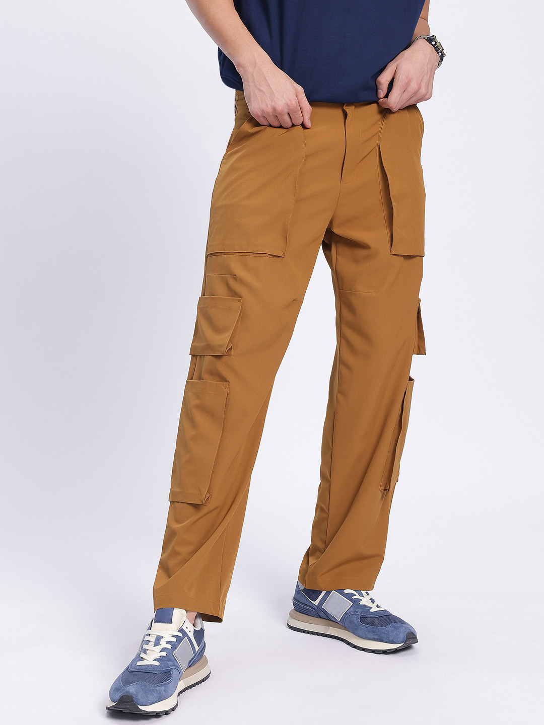 Kook N Keech Men Silhouette Straight Fit Trousers