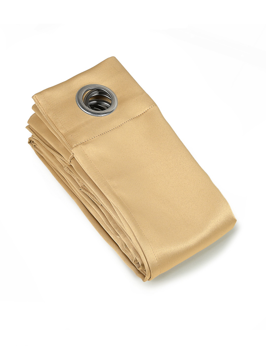 Saral Home Beige Black Out Satin Window Curtain